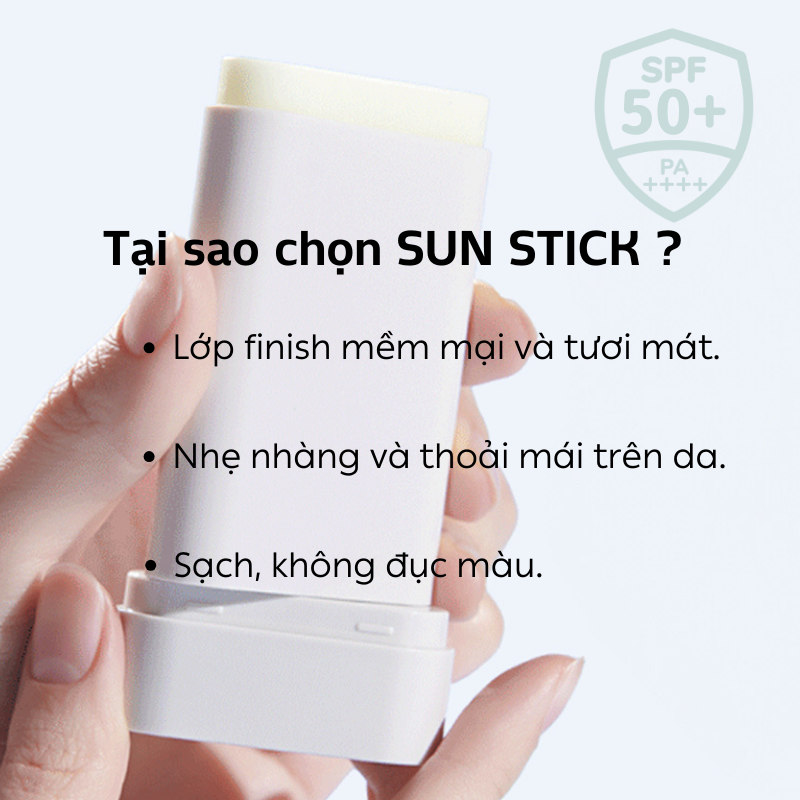 Sáp chống nắng dạng thỏi 4B:face Airy No Sebum Sun Stick SPF50+ PA++++ 18g 4bface