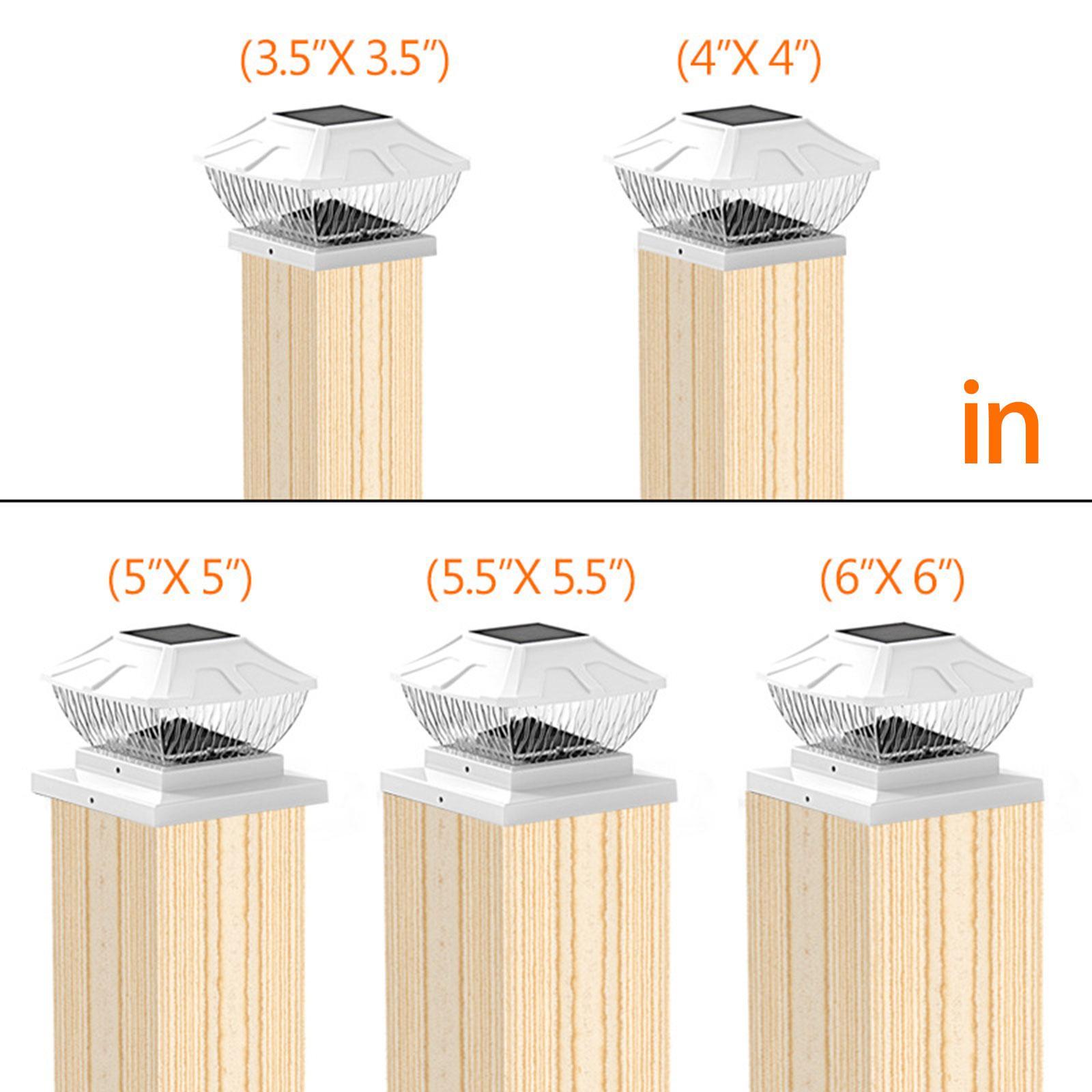 Solar Post Lights Outdoor LED Solar Powered Lights for Backyard Garden Decor