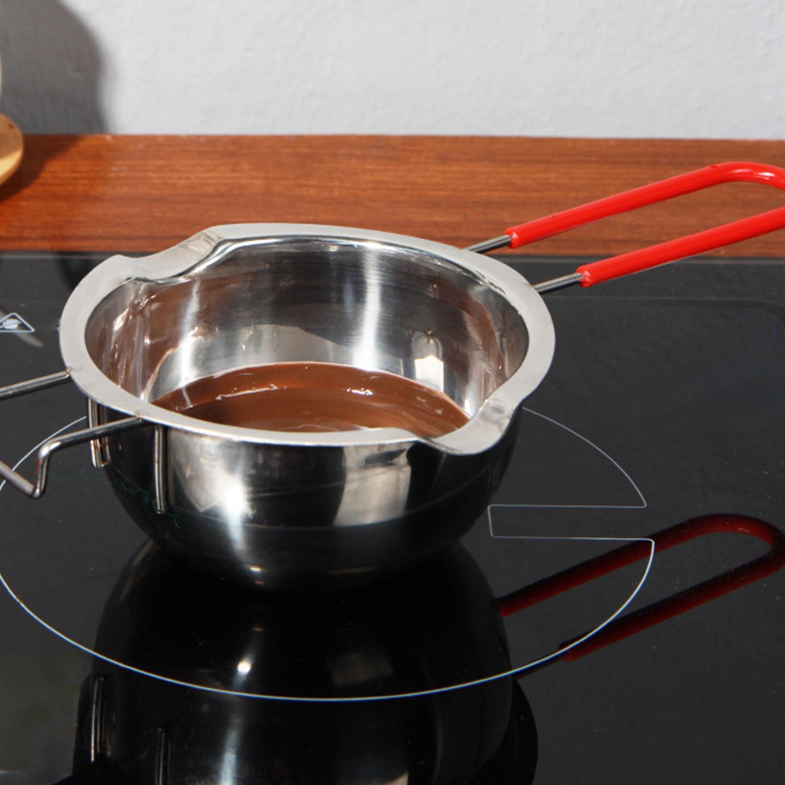 Melting Boiling Pot Double Spout Butter Melting Pot for Outdoor Home Cooking