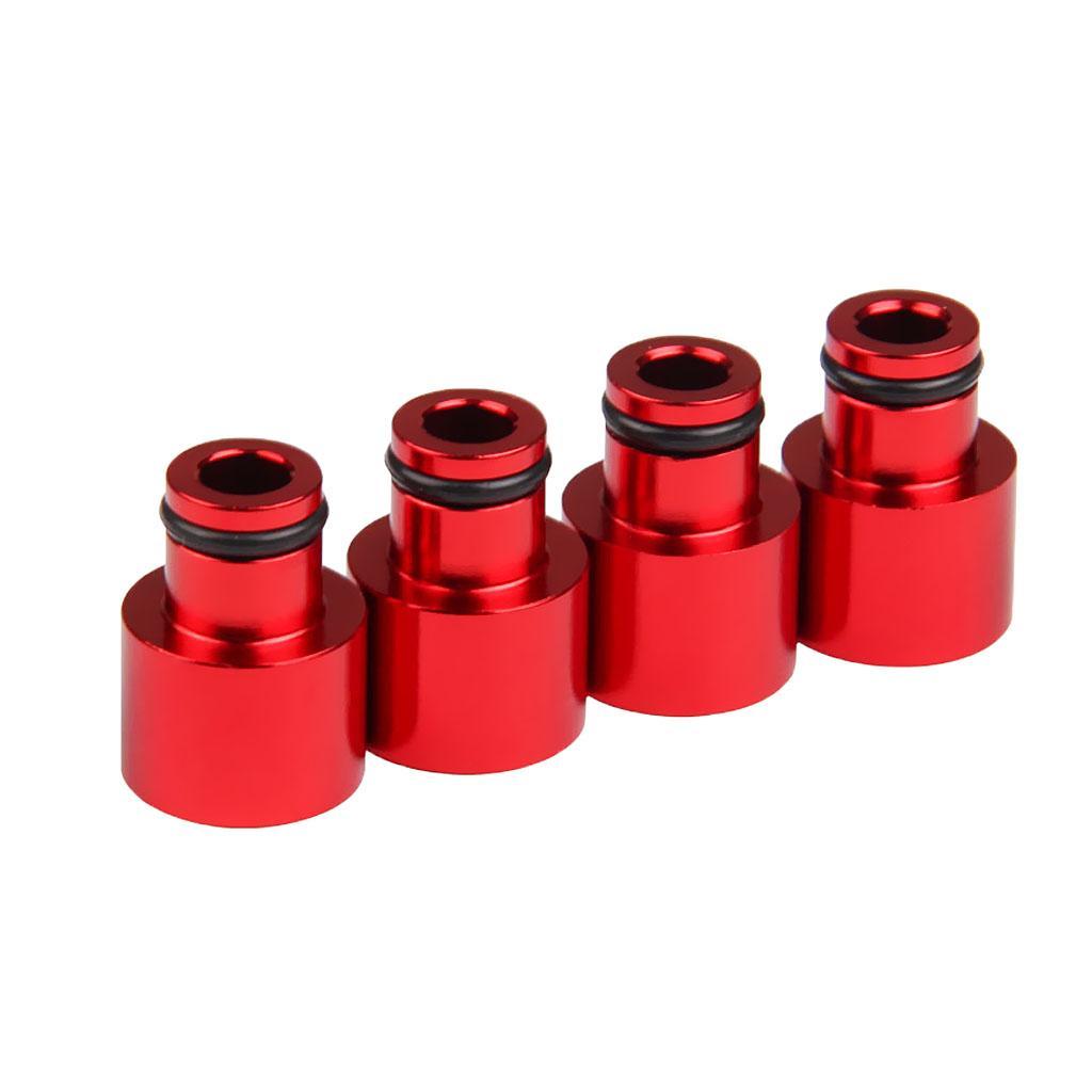 8pcs Fuel Injector Adapters Replace for Car Blue Red