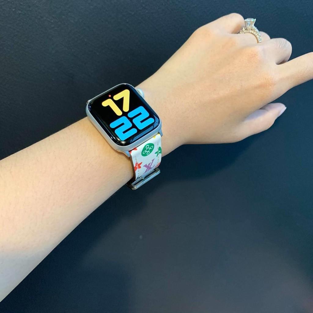 Dây da họa tiết sang chảnh dành cho Apple Watch hè 2020