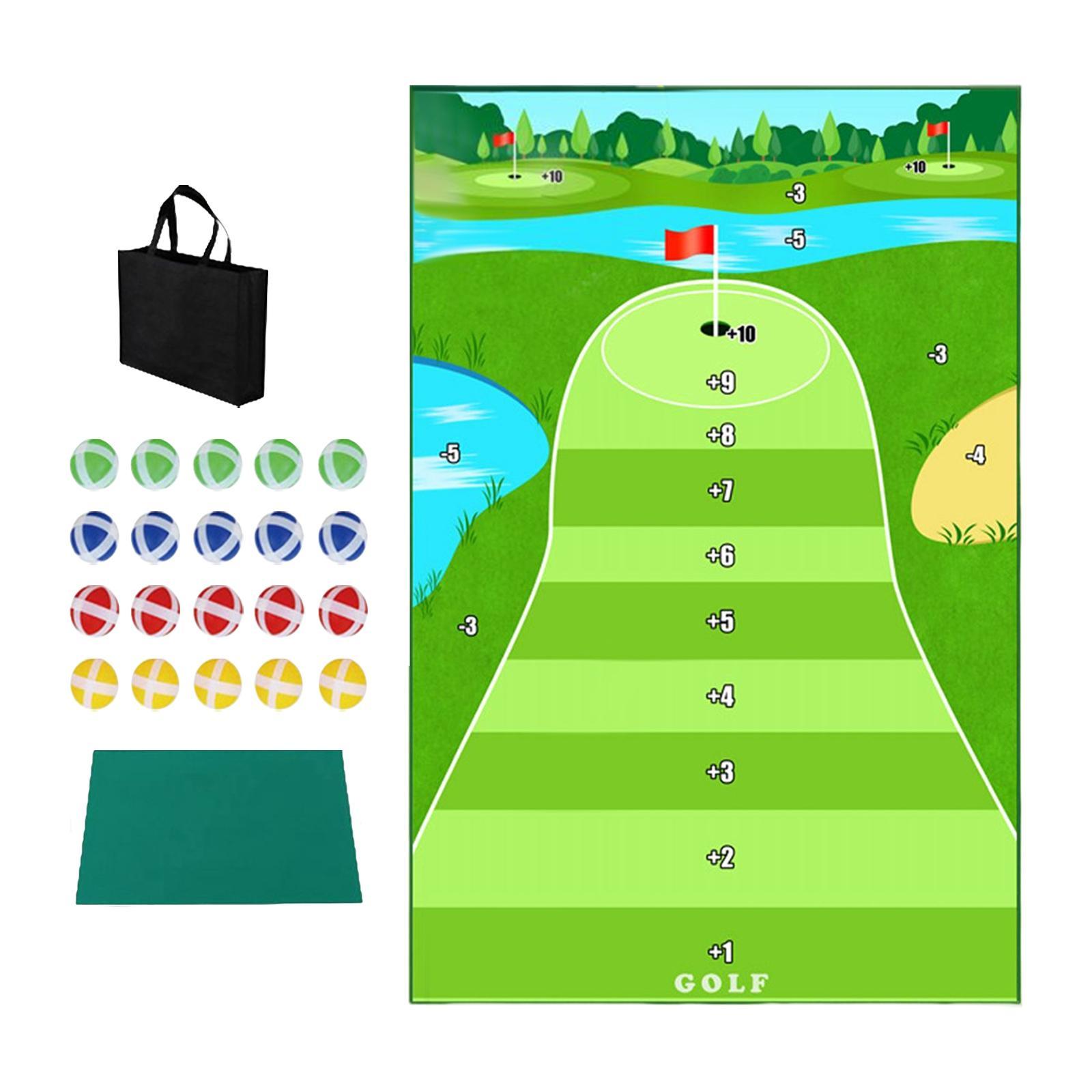 Golf Hitting Mat Cushion Durable Improve Golf Skills Training Swing Trainer Golf Game Set for Office Home