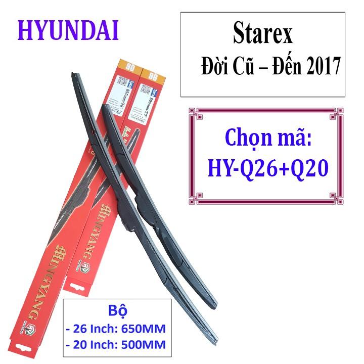 Bộ 2 thanh gạt nước mưa ô tô đa năng Nano cao cấp dành cho xe Hyundai