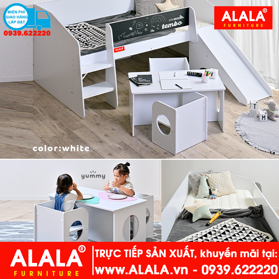 Giường ngủ cho Bé ALALA130 cao cấp - www.ALALA.vn - Za.lo: 0939.622220