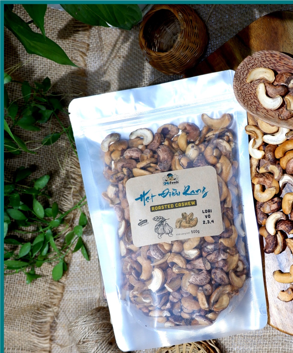 Hạt điều rang muối vỡ 500g DGfoods/Roasted cashew - Rất thơm, bùi, béo/ hạt điều bình phước/ Đặc sản Cần Thơ