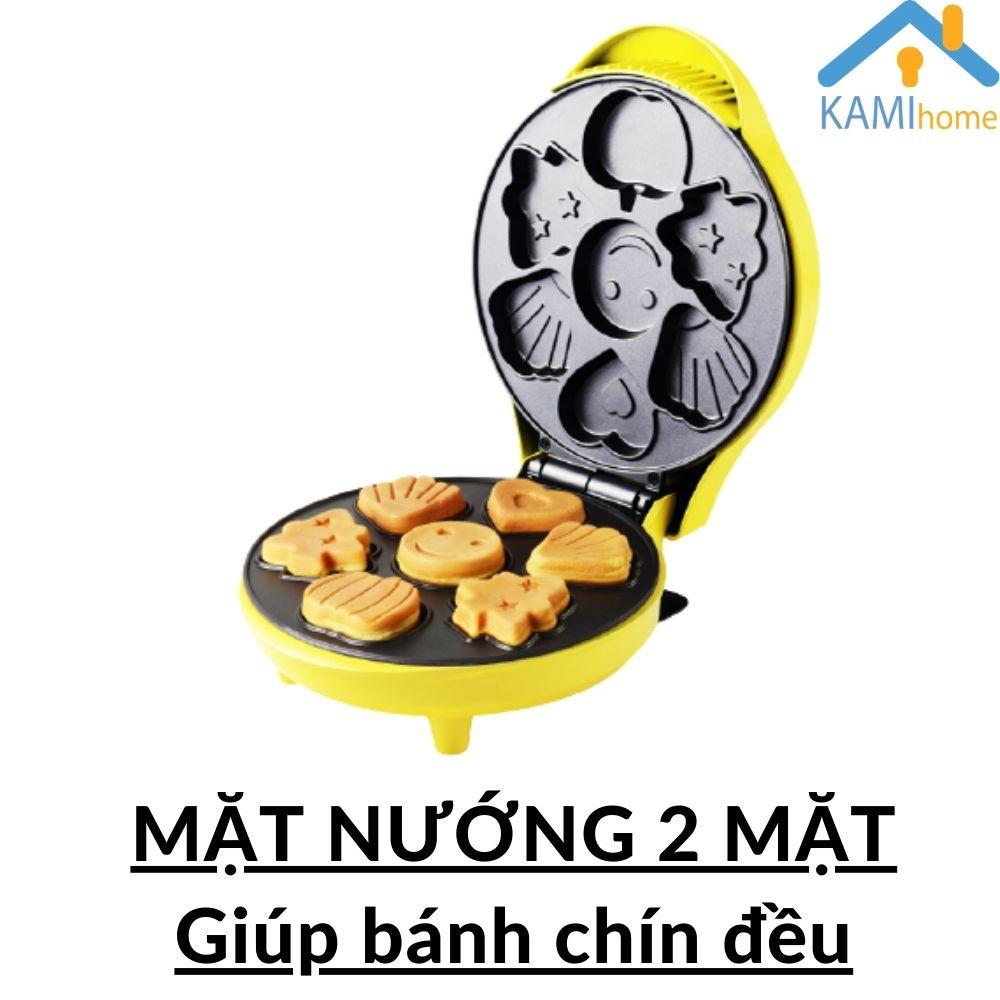 Máy nướng bánh mini ️Chọn Khuôn hình thú hoặc Khuôn Vuông️ mã 15008.15009