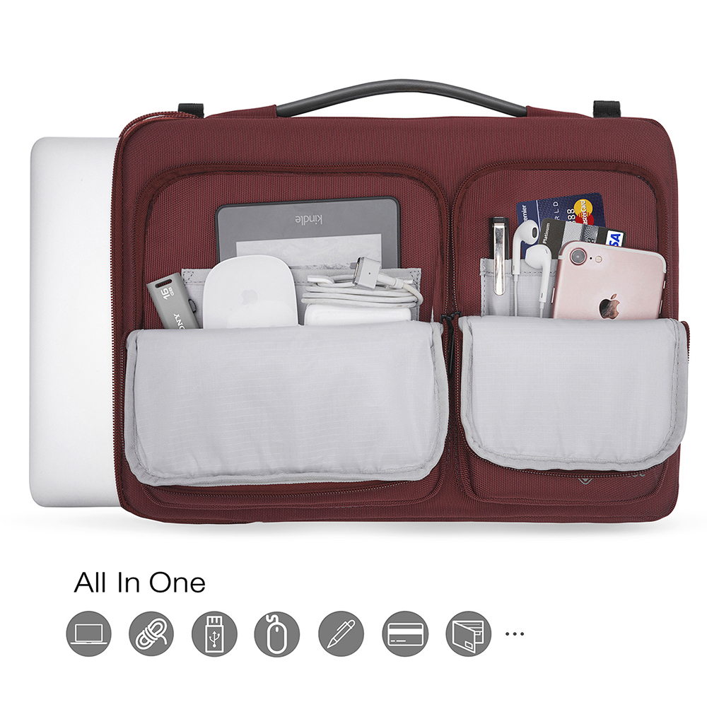 Túi đeo Tomtoc USA Versatile 360 Shoulder Bags cho Macbook Pro 15 - Màu đỏ, Hàng chính hãng