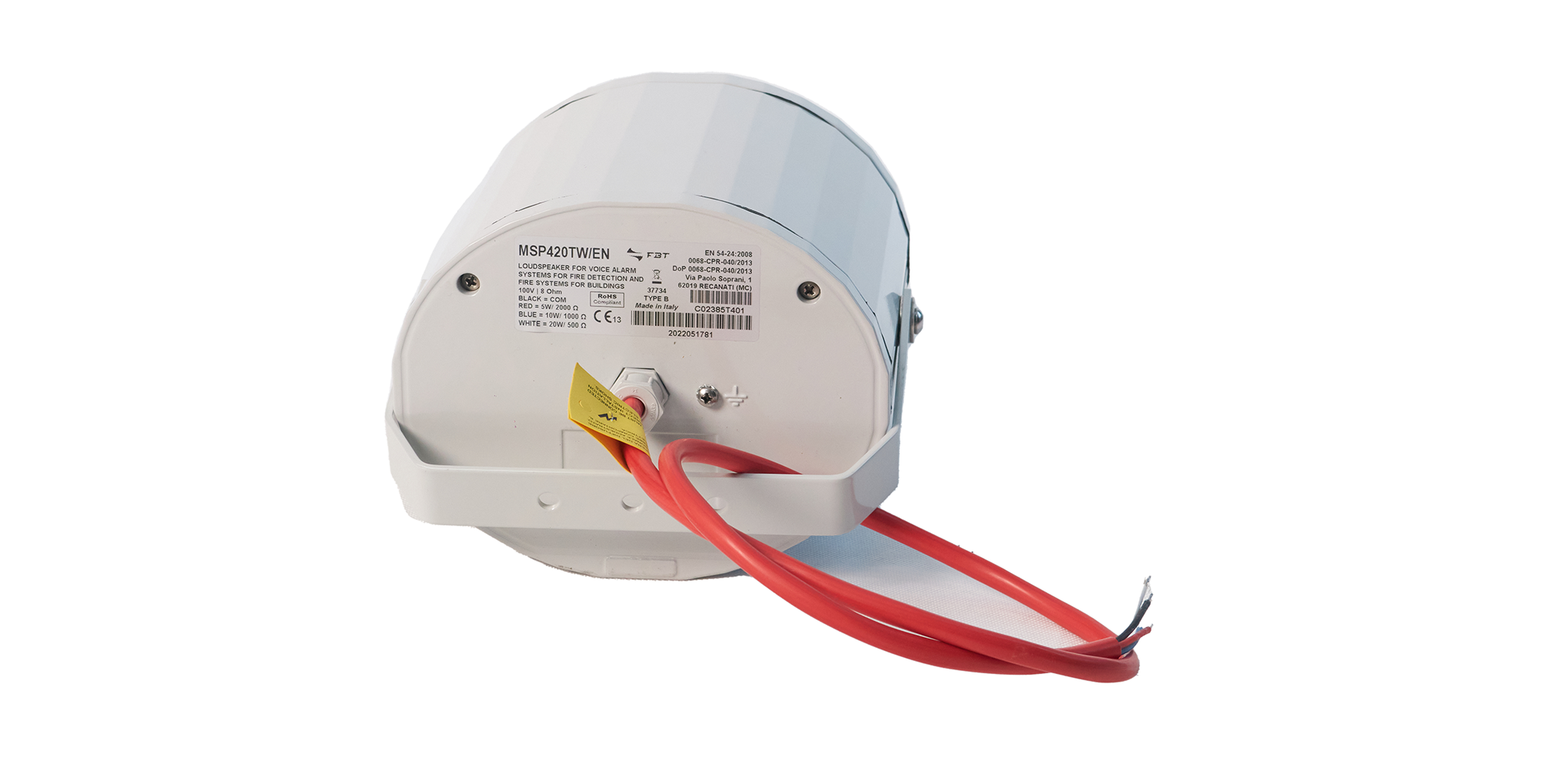 MSP 420 TW/EN Loa treo thông báo outdoor IP65 20W FBT - HÀNG CHÍNH HÃNG