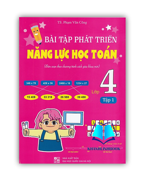 Sách - Combo Bài Tập Phát Triển Năng Lực Học Toán 4 Tập 1 + 2