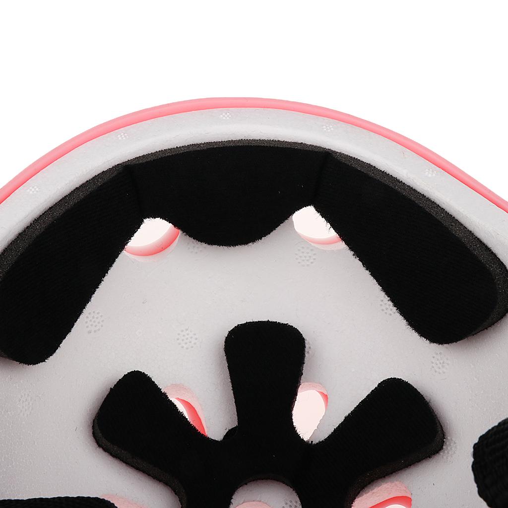 7 Pieces Kids Roller Skating Cycling Helmet Knee Elbow Pad Wrist Guard Sets Pink