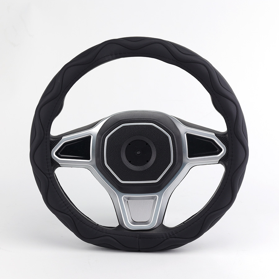 Bọc Vô Lăng D-Cut CIND Y019D Size M Màu Đen Da PU Lõi TPE Chống Trượt Siêu Êm - Nhập Khẩu Chính Hãng