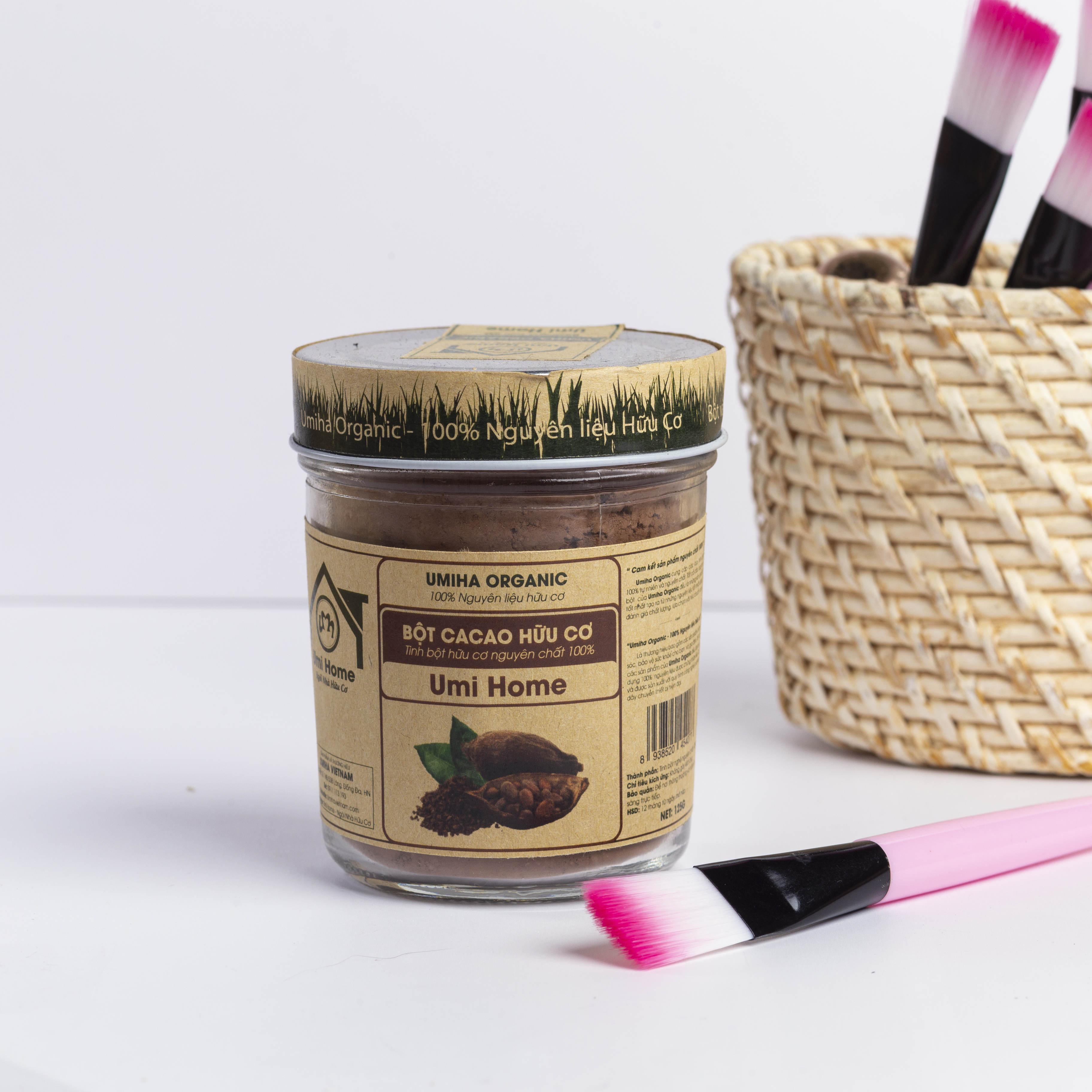 Bột Cacao Nguyên Chất UMIHOME - Bột đắp mặt dưỡng trắng da loại bỏ thâm nám hiệu quả tại nhà