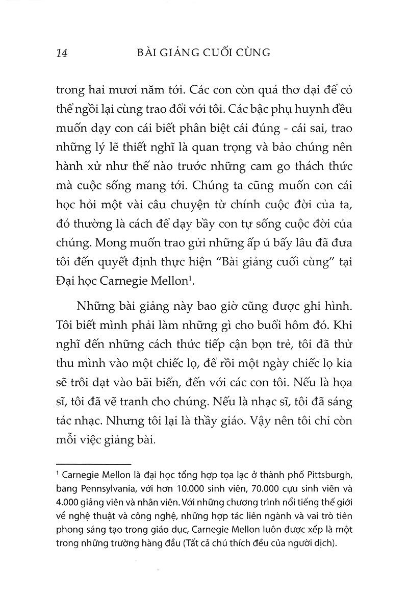 Sách Bài Giảng Cuối Cùng