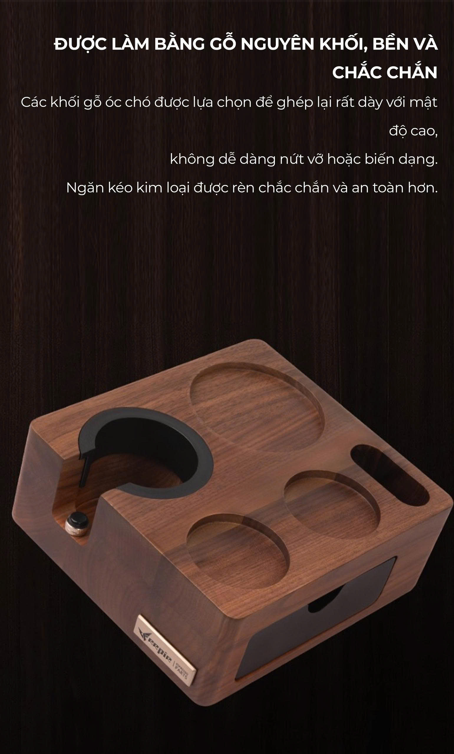 Đế gỗ tamper OCD WDT Feepie