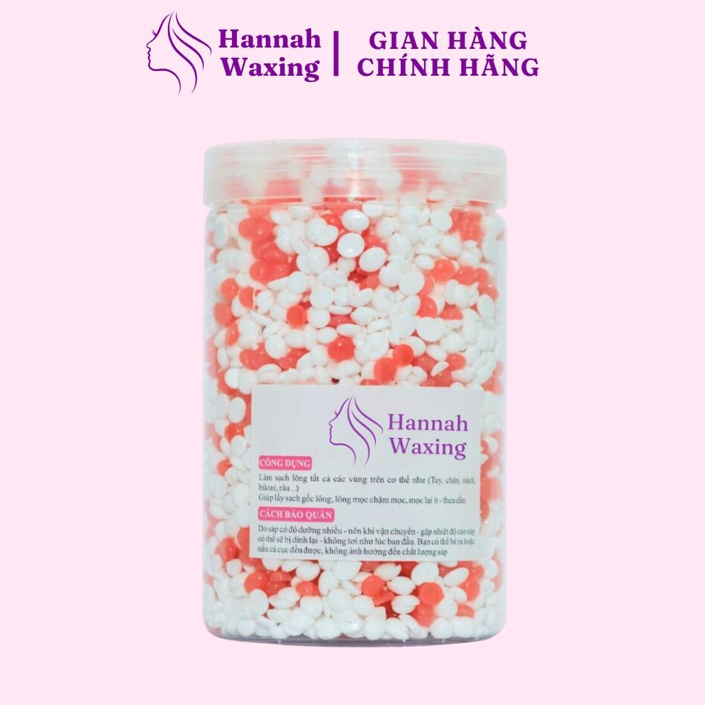 Sáp Wax Lông Mix Dâu Tây + Sữa Dừa Chuyên Dụng Wax Bikini Tặng Kèm Que HANNAH WAXING