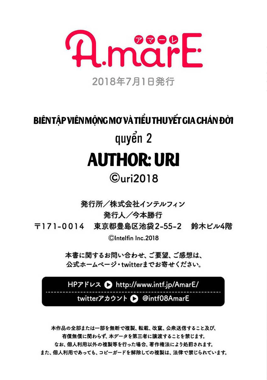 biên tập viên mộng mơ và tiểu thuyết gia chán đời chapter 2 35