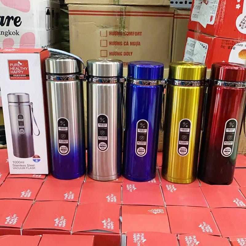 BÌNH GIỮ NHIỆT 1000ML ruột INOX 304 Không Ghỉ giữ cực nhiệt tốt, không bị mùi -N1