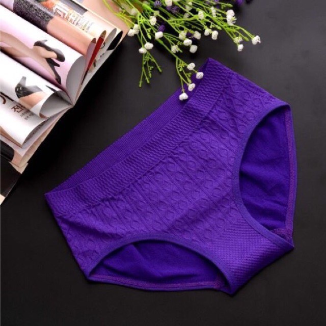 Combo 10 Quần lót nữ dệt kim cotton kháng khuẩn thoáng mát