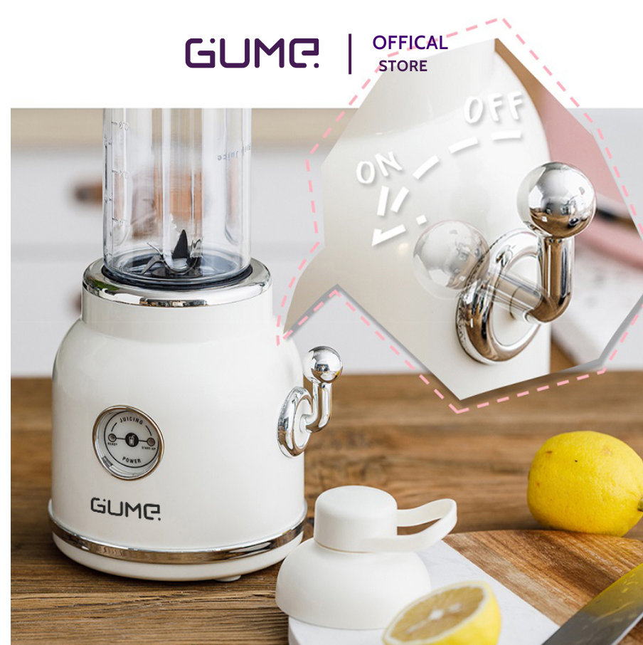 Máy xay sinh tố đa năng 2 cối 600ml Korea GMB-01 lưỡi dao 6 cánh - Hàng chính hãng