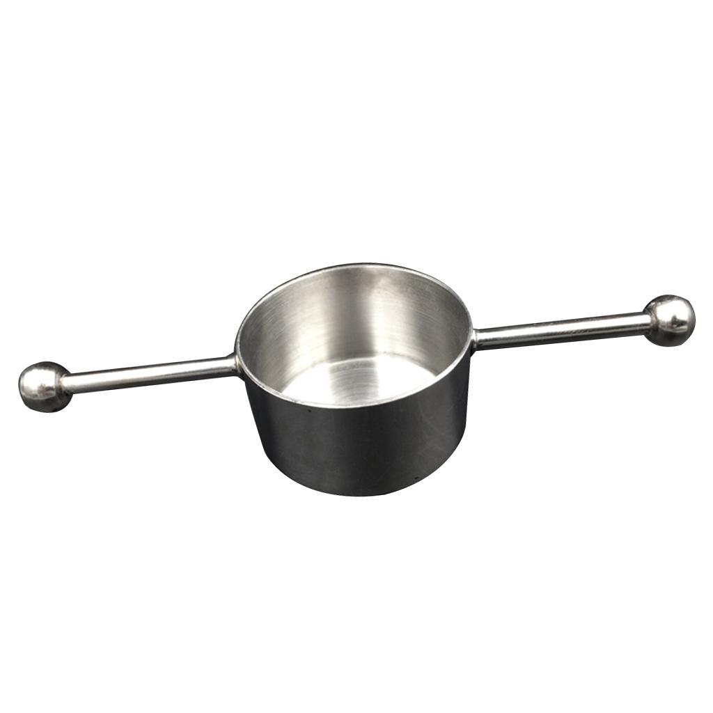 2pcs Round  Measuring Cup Wine 30ml Cocktail Bar Bartender Jigger