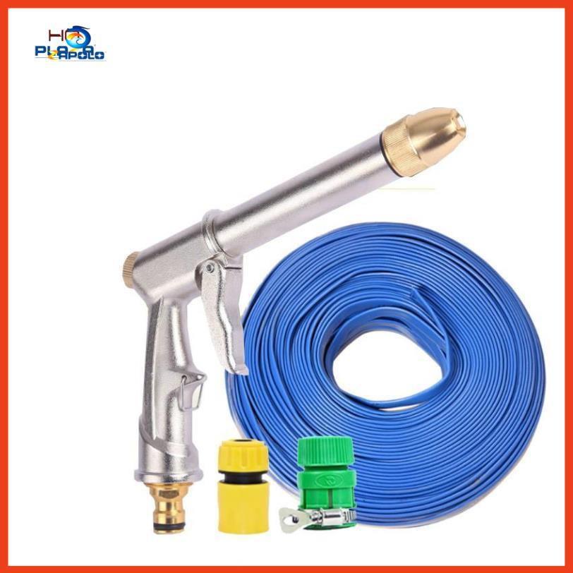 Vòi nước vòi phun nước rửa xe tưới cây tăng áp thông minh + bộ dây bơm nước cao cấp TLG 206810 đầu đồng,nối vàng