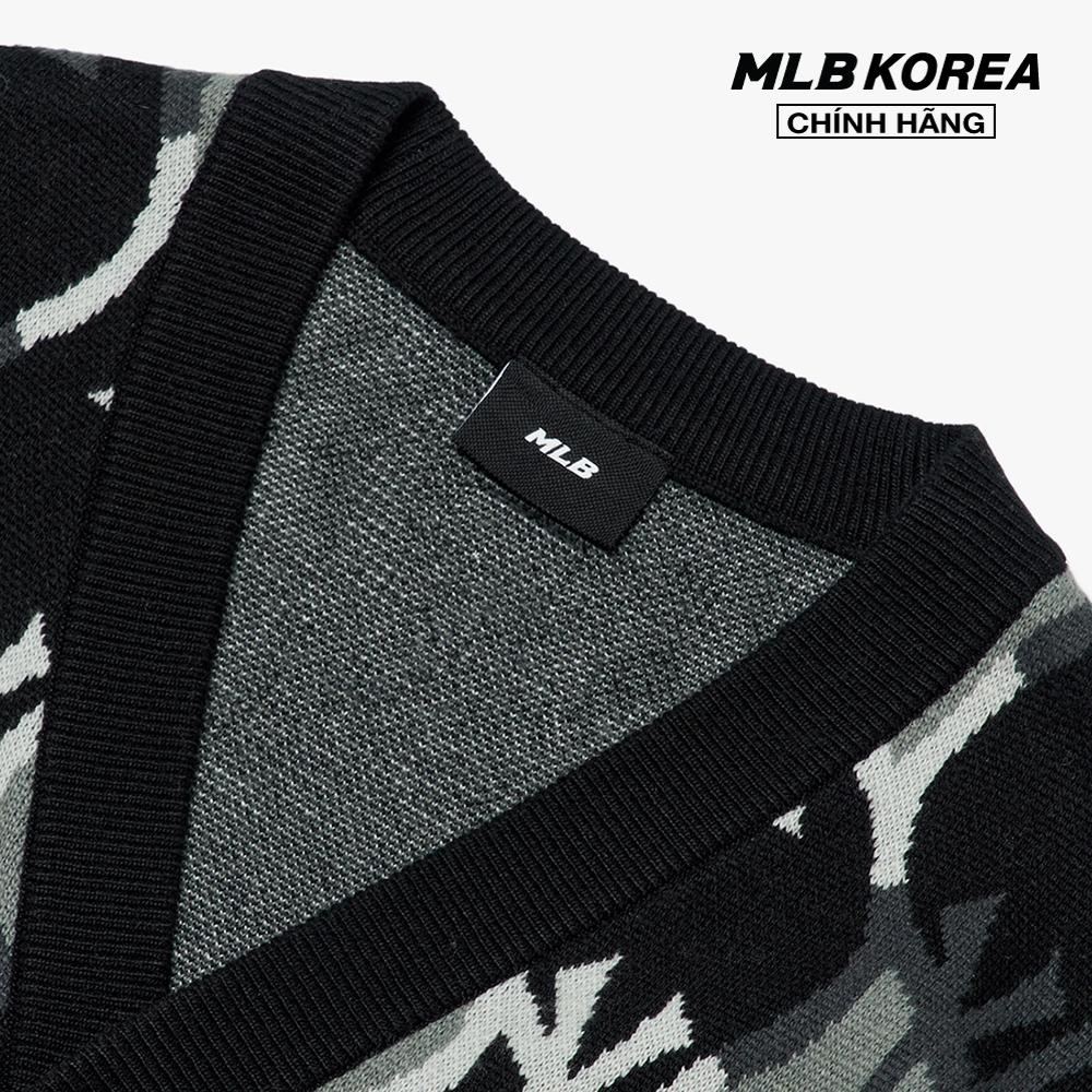 MLB - Áo khoác cardigan phom suông Argyle Monogram All Over 3AKCY0224