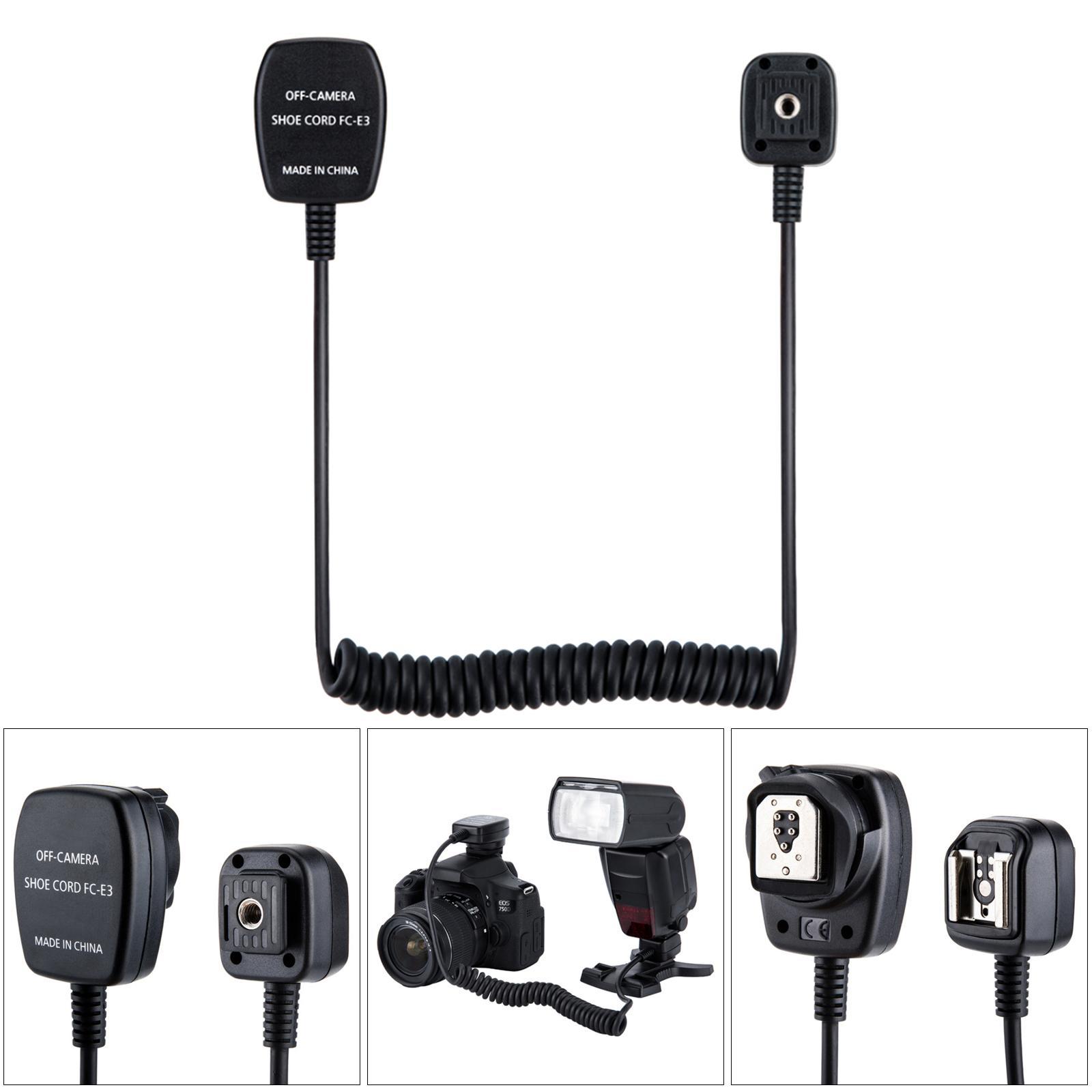 300cm/10ft TTL Off-Camera Hot Shoe Flash Sync Cable Cord for Canon