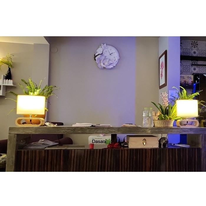 Đèn ngủ gỗ Decor trang trí nội thất BESTHOME nhẹ nhàng, tinh tế - Tặng kèm bóng LED chuyên dụng