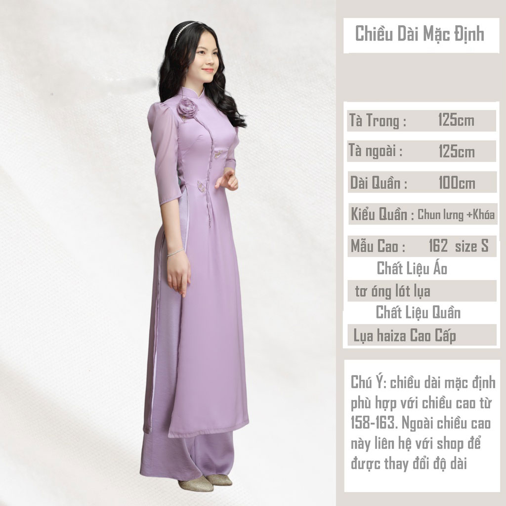 Áo Dài Cách Tân Nữ Thủ Công 4 Tà
