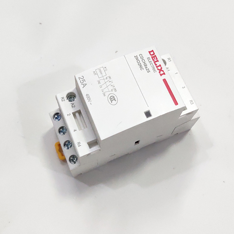 Bộ khởi động từ-Contactor 220v-25A, 2NO2NC dùng làm bộ ATS tự động đóng nguồn dự phòng