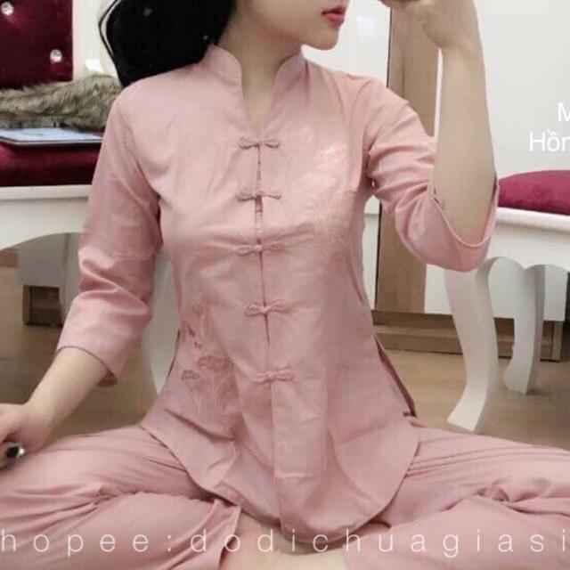 ĐỒ LAM ĐI CHÙA Cổ Tàu Viền # Đồ Bộ # Rẻ Đẹp