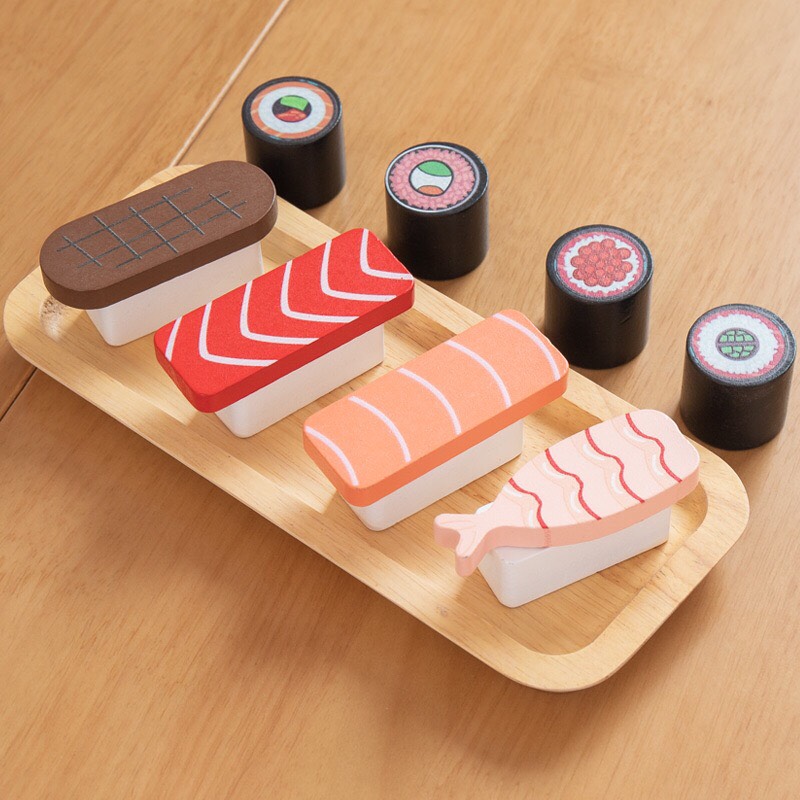Set đồ chơi mô hình món Sushi, đồ chơi nhập vai nhà bếp cho bé