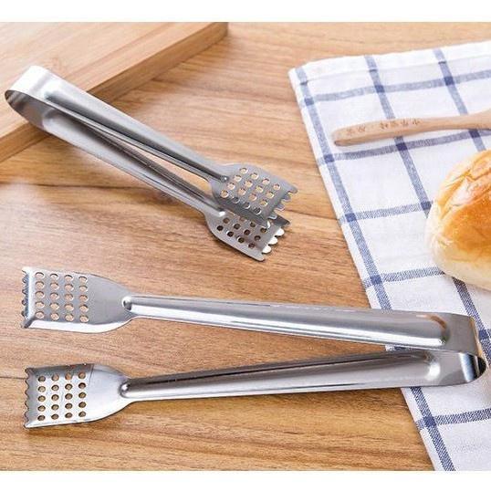 Combo 2 Kẹp gắp đá đồ nướng salad Inox cao cấp bền đẹp - giao hình và màu ngẫu nhiên