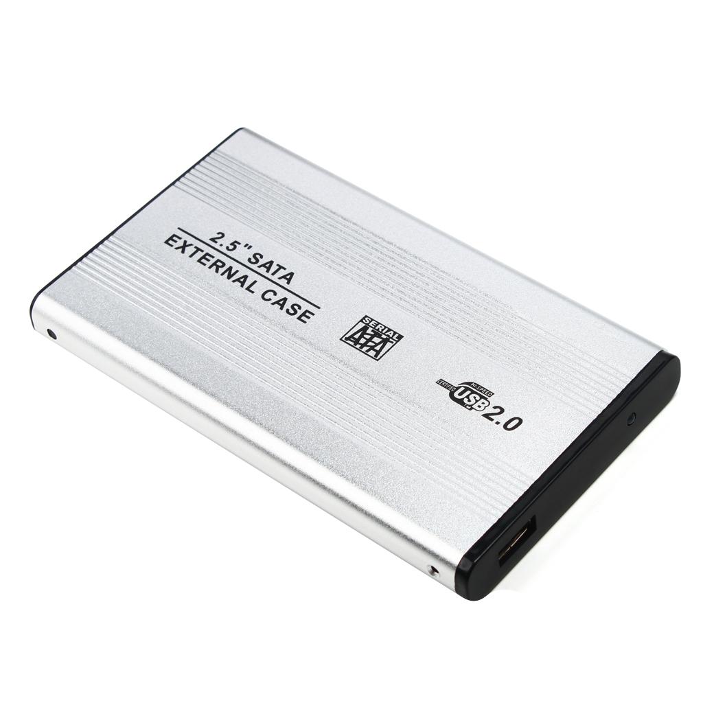 Aluminium 2.5" USB 2.0 SATA HDD Hard Drive Disk External Case Enclosure