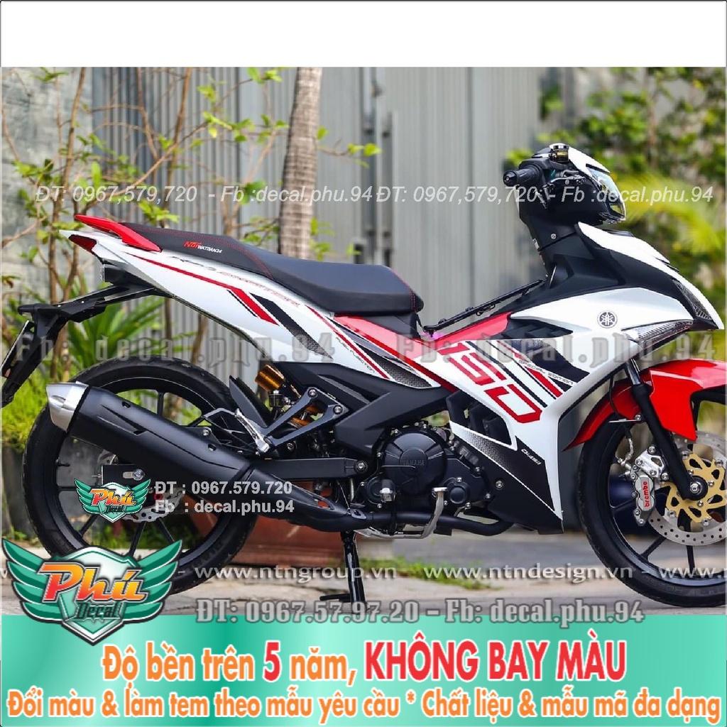 Tem Rời Exciter 150 Trắng đỏ đen  -1