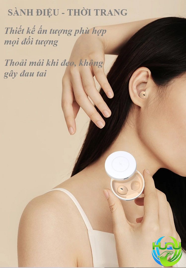 Tai Nghe Nhét Tai Đa Năng HuQu HQ-ProX6 Kiêm Sạc Không Dây Cho Điện Thoại Di Động -Hàng Chính Hãng