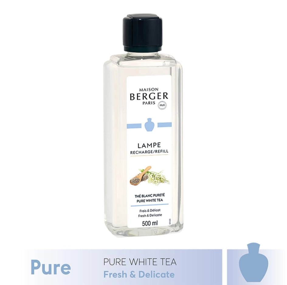 Maison Berger - Tinh dầu đèn xông hương Pure White Tea - 500ml