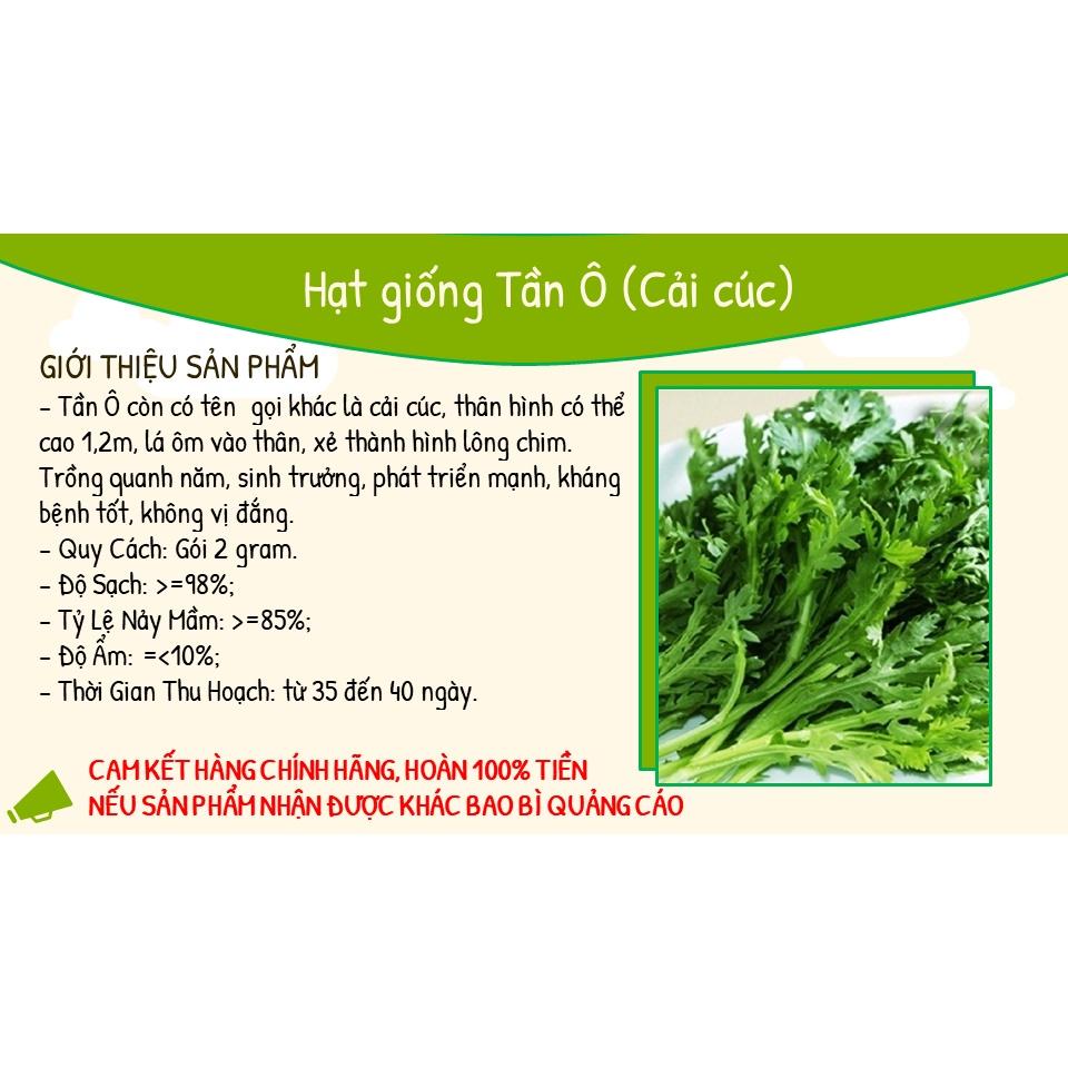 Hạt Giống Rau Tần Ô, Cải Cúc - Phú Nông Seeds - Shop Phân Bón và Hạt Giống