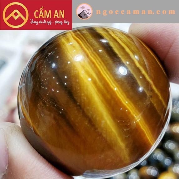 Bi Lăn Tay Đá Tự Nhiên Màu Nâu Vàng - Sản phẩm trị liệu đánh bay mệt mỏi