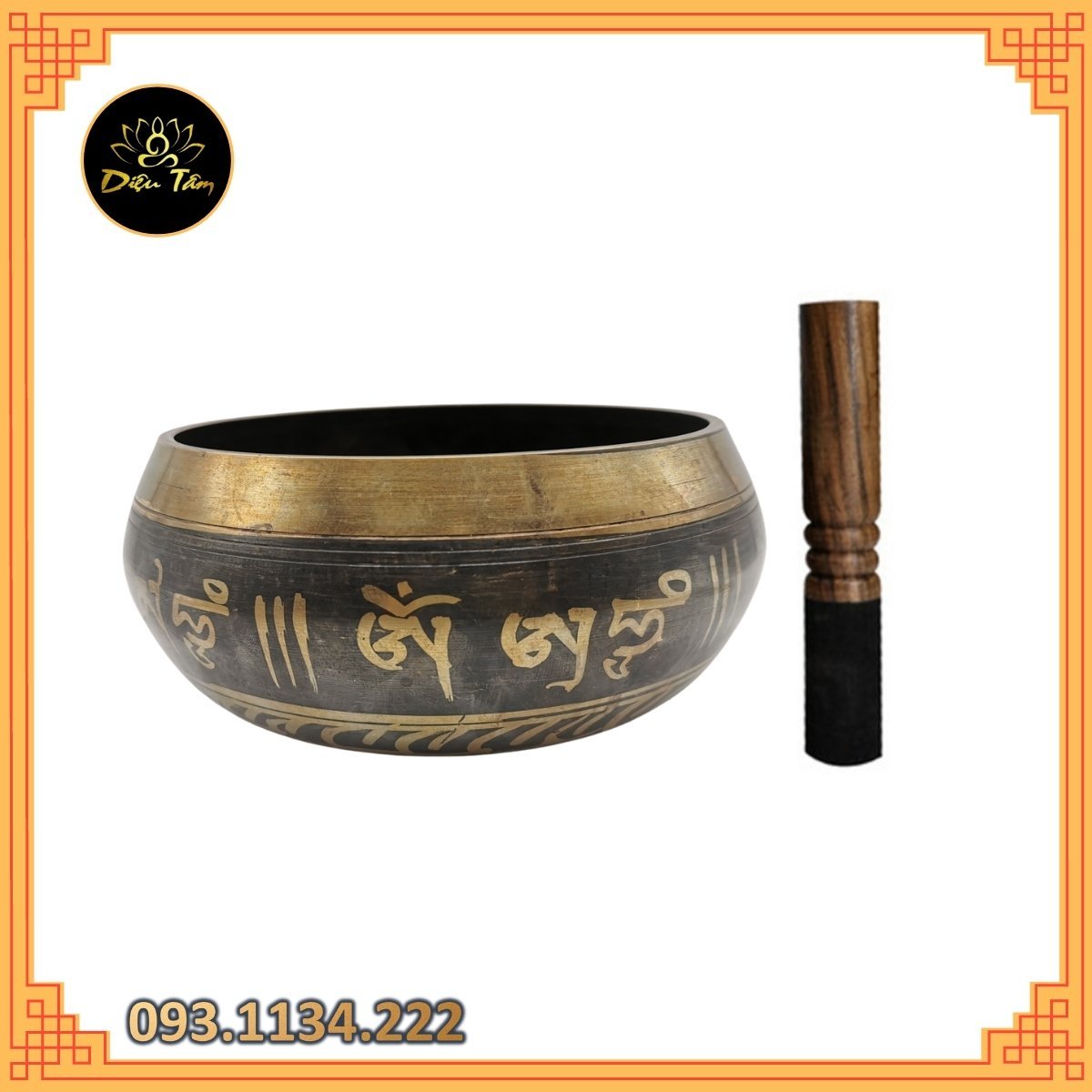 Chiêc bát tập Yoga, thiền 9,5cm