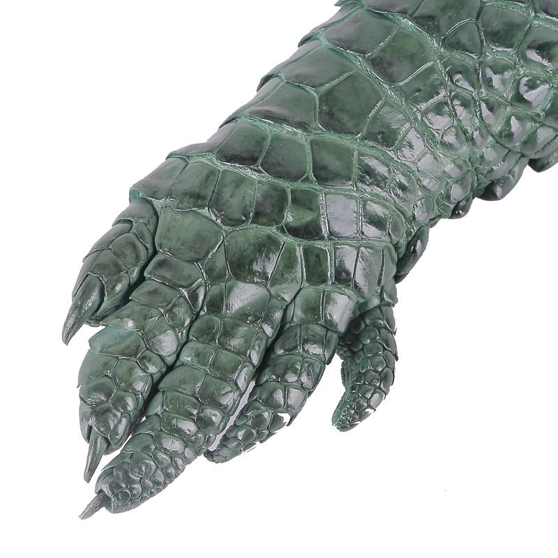 Móc khóa da cá sấu Huy Hoàng màu xanh navy-HT8276
