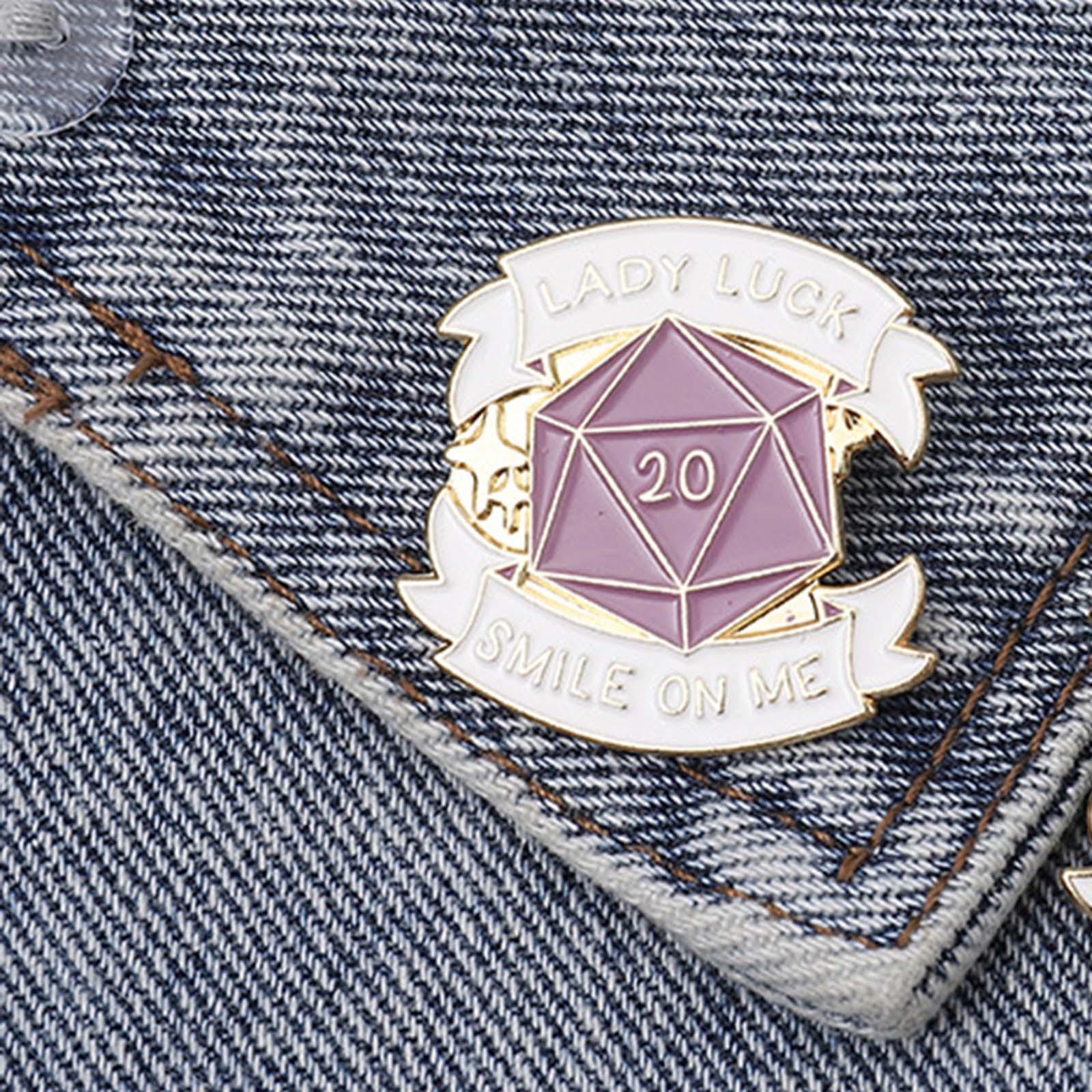 Lady Luck ME Brooch Badge Shirt Clothes Decor