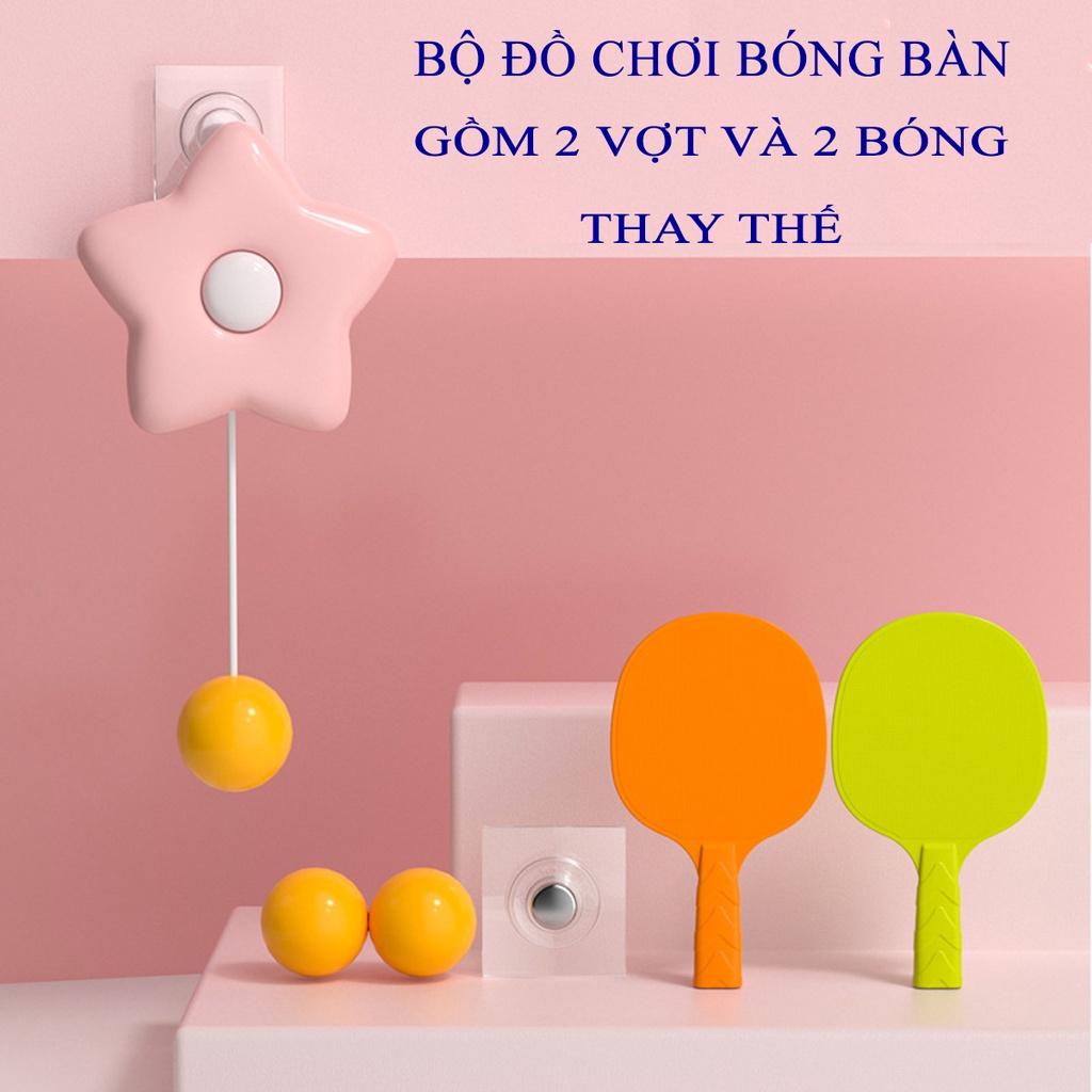 Đồ chơi luyện tập bóng bàn trong nhà cho bé, tập phản xạ và vận động thể chất toàn cơ thể, chất liệu nhựa an toàn