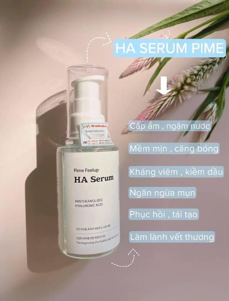 TINH CHẤT CẤP ẨM, CĂNG BÓNG PIME FEELUP HA SERUM 50G