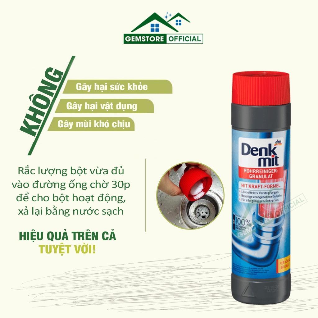 Bột Thông Cống Cực Mạnh Denkmit, Bột Thông Tắc Bồn Cầu Siêu Tốc, Thông Tắc Nhà Vệ Sinh, An Toàn, Hiệu Quả, Nhập Đức