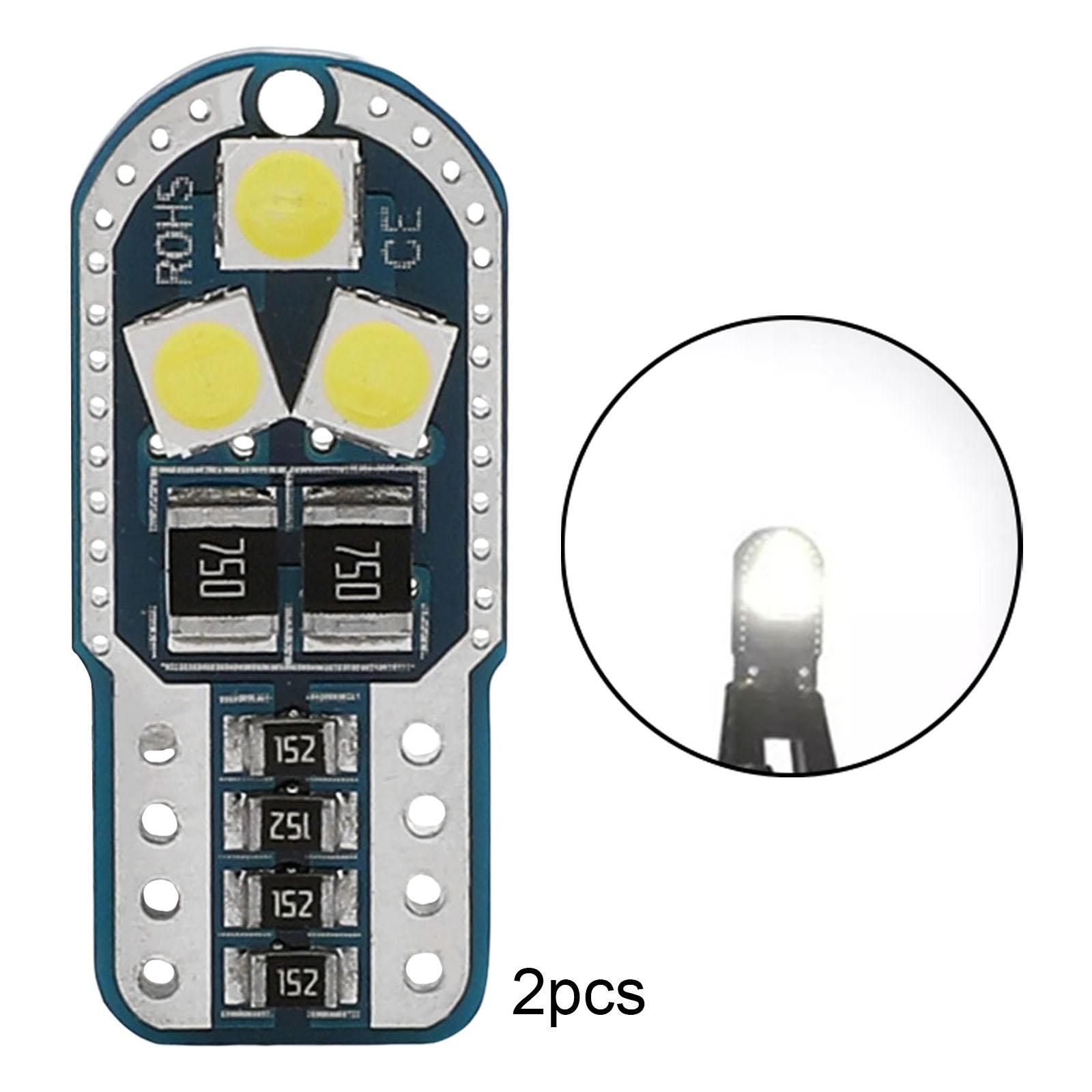 2Pcs W5W T10 194 168 LED Bulbs License Plate Lights Map Light Dome Lights