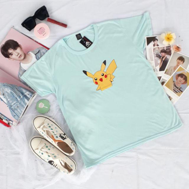 Áo Phông Unisex Pikachu Xinh Xắn Hàng Mới