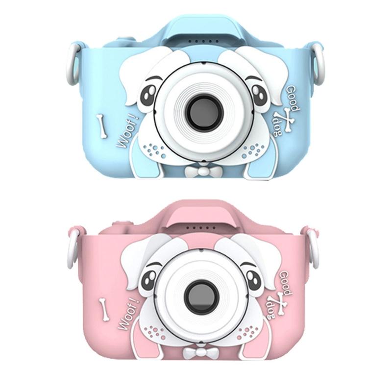 Q9 Camera trẻ em hoạt hình 20MP Trẻ em có thể sạc lại máy ảnh kỹ thuật số 2.0 "IPS Màn hình quà tặng đồ chơi giáo dục cho cô gái bé gái: màu xanh lam