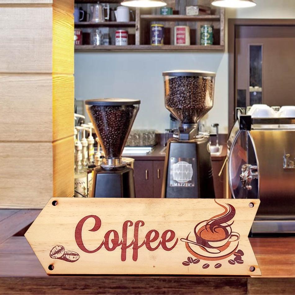 Bảng gỗ treo cửa trang trí chữ Welcome đón khách dùng cho shop,cửa hàng,cửa tiệm cafe trà sữa GoldenDeer GD154