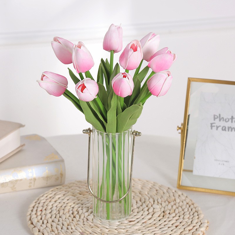 HOA GIẢ TULIP PU GIỐNG THẬT ĐẾN 99% LIZ4